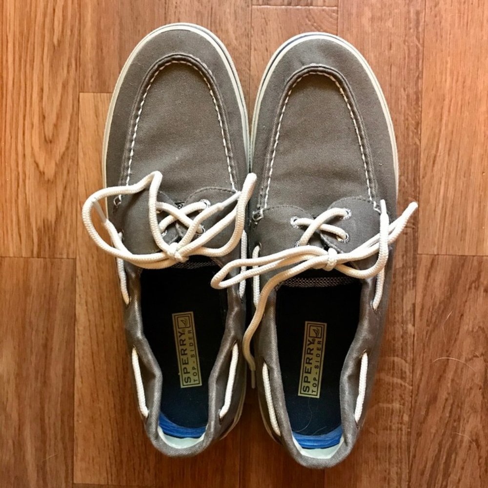 NWOT Men's Sperry Top-Sider Canvas Boat Shoes